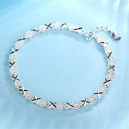 Sterling Silver XO Bracelet for Women