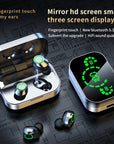 YD03 Wireless Bluetooth Headset TWS Large Screen Smart Digital Display In Ear Breathing Light