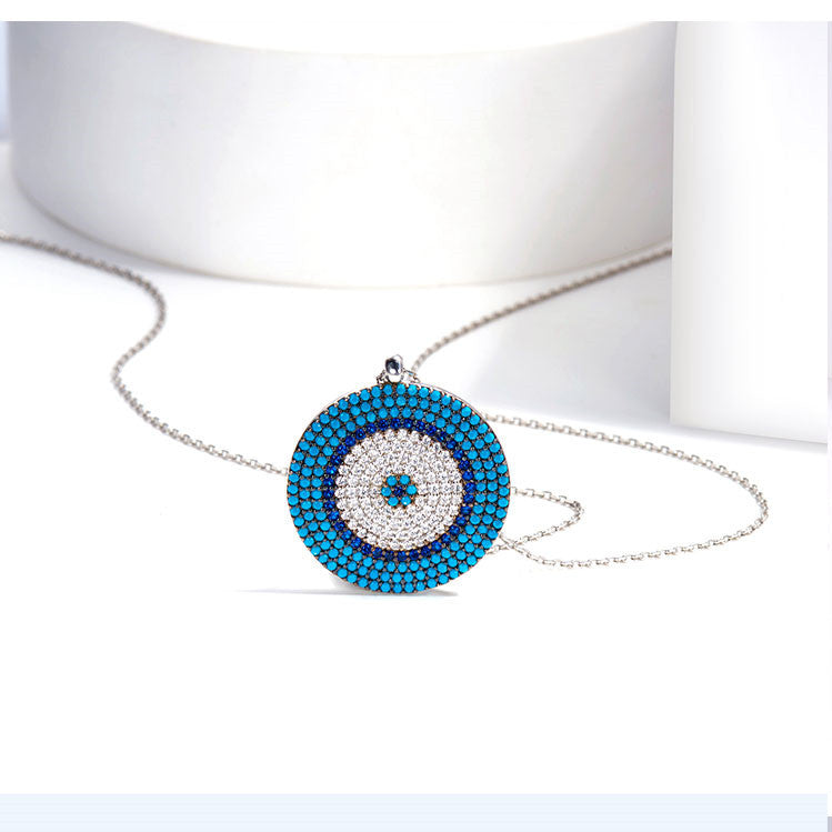 Close shot photo of Turquoise Sterling Silver Sweater Necklace