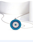 Close shot photo of Turquoise Sterling Silver Sweater Necklace