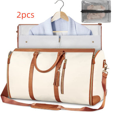 Large Capacity Travel Duffle Bag Women&#39;s Handbag Folding Suit Bag Waterproof Clothes Totes