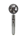 Propeller Driven Shower Head With Stop Button And Cotton Filter Turbocharged High Pressure Handheld Shower Nozzle