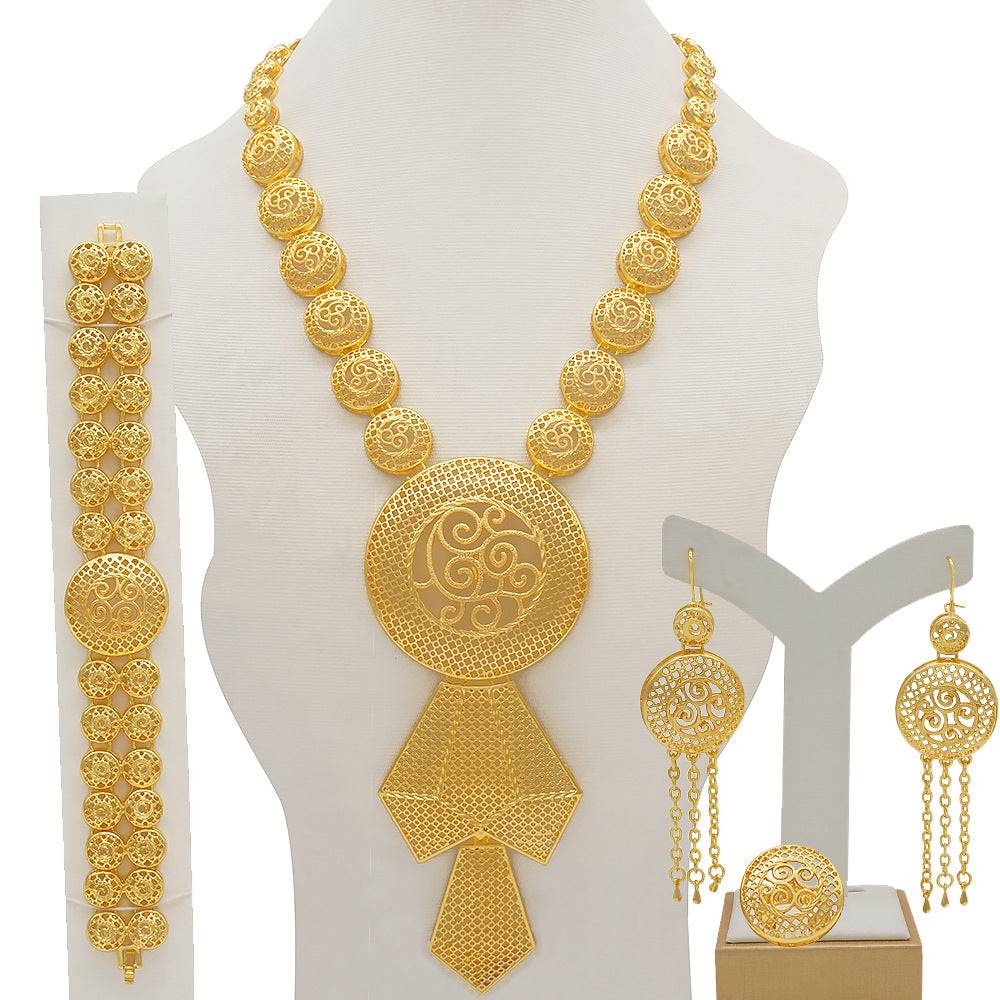 24K Gold Plated Banquet Necklace Suit