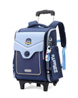 Primary School Student Trolley Schoolbag Detachable Backpack