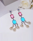 Multi Gemstone Earrings