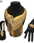 24K Gold Plated Banquet Necklace Suit