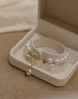 Natural Zircon Pearl Bracelet inside a gift box