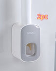 Wall Mounted Automatic Toothpaste Holder Bathroom Accessories Set Dispenser