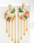 Earrings Tide Butterfly Tassel Female Temperament Long Paragraph