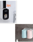 Wall Mounted Automatic Toothpaste Holder Bathroom Accessories Set Dispenser