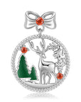 Pendant of S925 Sterling Silver Christmas Necklace